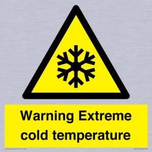 Warning Extreme cold temperature